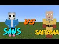 Sans vs Saitama | Minecraft pe