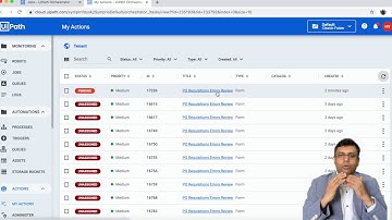 Oracle Support Automation on UiPath for Purchase Requisition errors with human-in-loop process