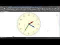 Видеоурок по AutoCAD: 2D динамический блок часов
