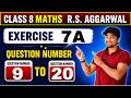 RS Aggarwal Class 8 Maths Exercise 7A part 2| Chapter 7 Operations on algebraic expressions | Zila