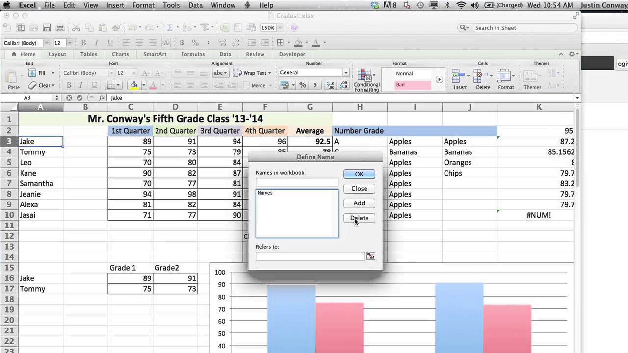 How To Delete A Named Range In Excel Microsoft Excel Tips Youtube