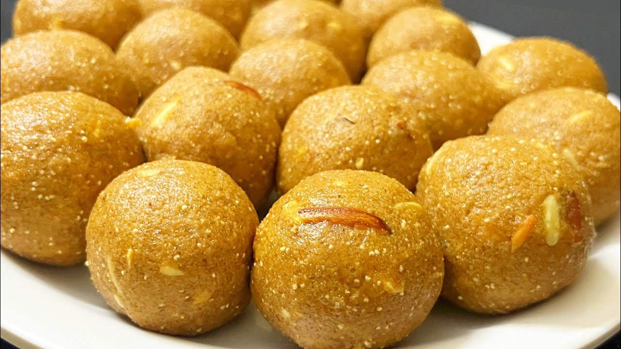 बिना मावा बिना चाशनी आटे के सवादिष्ट दानेदार लडडू मेरे तरीके से बनाओगे बाकी सब तरीके भूल जाओगे Laddu