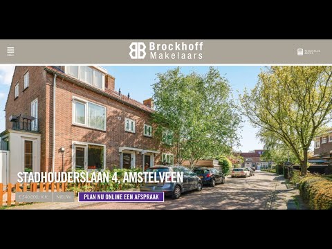 Te koop: Stadhouderslaan 4, Amstelveen - Brockhoff Makelaars - Méér makelaar