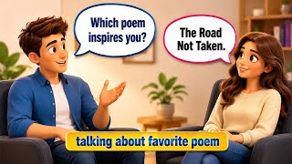 English Shadowing Practice | Tell Me About your Favorite Poem in English | learn English fast