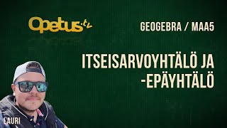 Itseisarvoyhtälö ja -epäyhtälö (GeoGebra CAS)