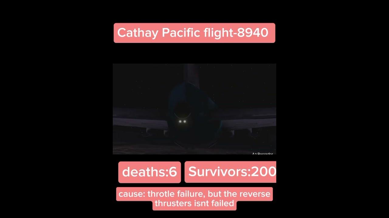 Cathay pacific crash (read description) YouTube