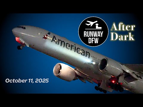 LIVE 馃敶 DFW Airport 鉁堬笍 Plane spotting at night 馃寷 October 11, 2025
