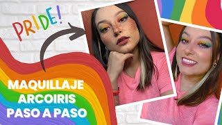 Maquillaje ARCOIRIS ❤️🧡💛💚💙💜 || Aprende a maquillarte con colores || Kary :)