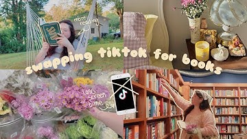 swapping my tiktok screen time for books bc it