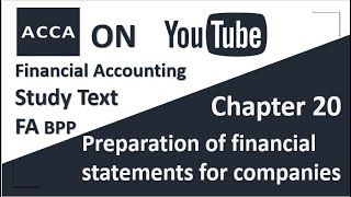 ACCA Financial Accounting FA F3 BPP ST Chapter 20 Preparation of financial statements for companies screenshot 5