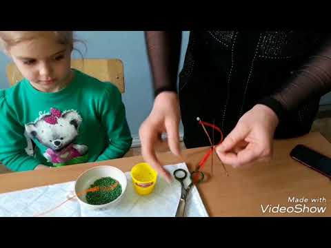 Мастер класс по бисероплетнию "Зонтик"