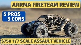 Arrma FireTeam Review - 1/7 6s 60mph bashing vs. Xmaxx