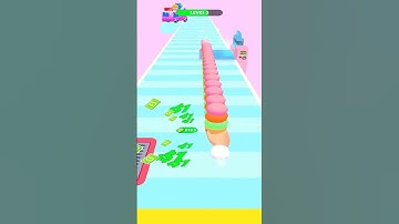 Ice Cream Stack Games Runner | LEVEL 2 | #shorts