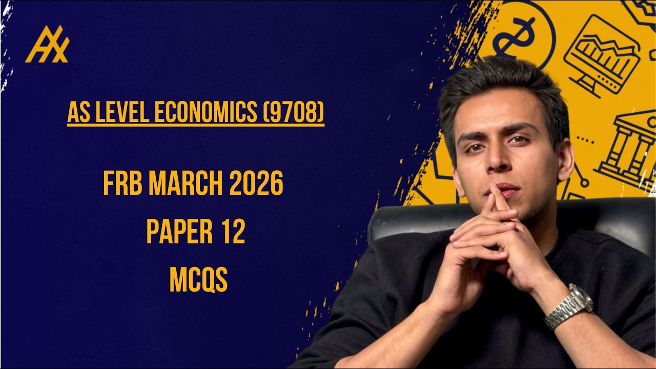 ☆F.H.S☆ AS Level Economics 9708 Feb March 2026 in English l paper 12 l MCQ