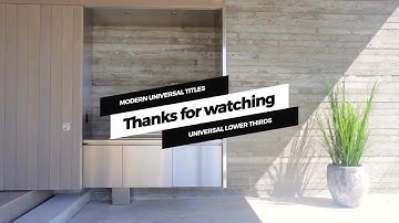 Universal Titles & Lower Thirds After Effects Templates