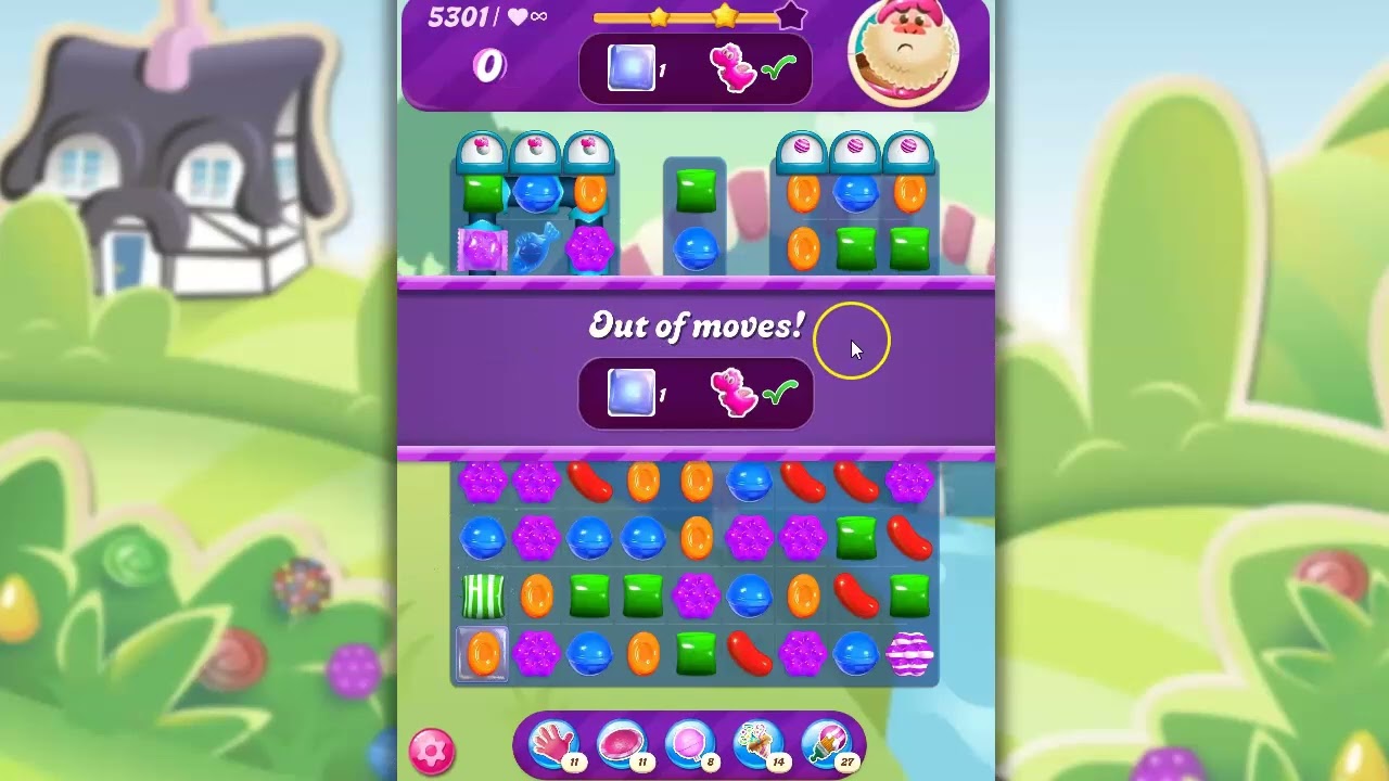 Candy Crush Level 5301 Talkthrough, 33 Moves 0 Boosters