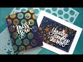 EASY & QUICK Cards with Stencils and Paper Glaze