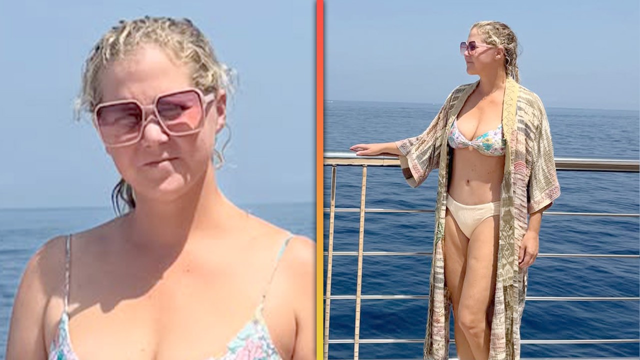 Amy Schumer Shows Off Weight Loss on A-List Vacay