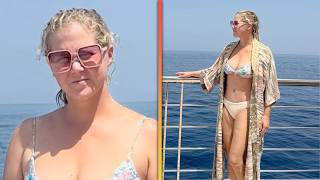 Amy Schumer Shows Off Weight Loss on A-List Vacay