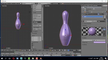 Blender bowling pin modeling