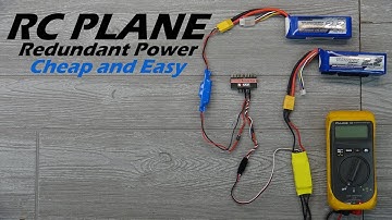Simple Redundant Power System for RC Plane: RELIABLE, CHEAP and EASY!