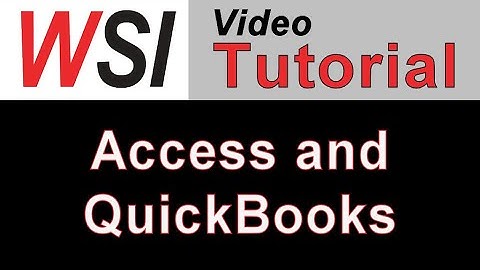 Access and Quickbooks