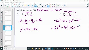 Video Notes Multiply Polynomials