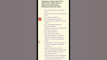 sol first semester Tentative Date Sheet Released Download Now Timing etc,. #Solfirstsemdatesheet..