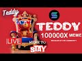 Teddy meme coin on solana blowing the roof ff the market