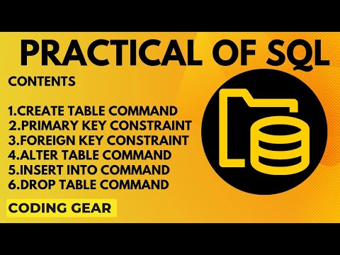 SQL Creating table,adding primary key,Foreign key and alter table in SQL
