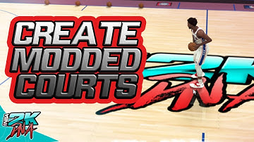 NBA 2K21 Modded Court Creation PC Tutorial using Lethanos template