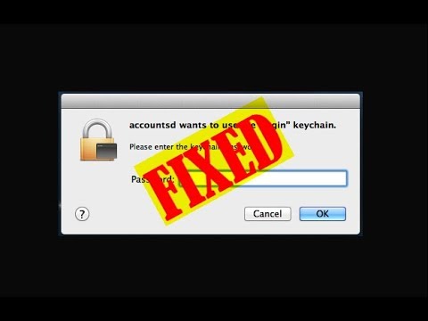 (Easy Guides) MAC Accountsd wants to Use the Login Keychain Error