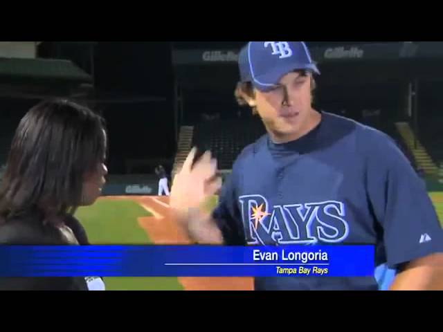 Evan Longoria Saves Reporter With Amazing Catch!! 