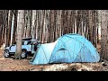 Camping numrique de luxe hightech de niveau suprieur  igloo avec land rover defender  asmr