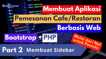 Membuat Aplikasi Pemesanan Cafe Berbasis Web Part 2 - Membuat Sidebar