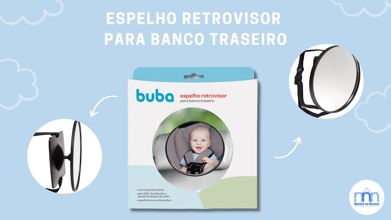 Espelho Retrovisor de Bebê para o Banco Traseiro 