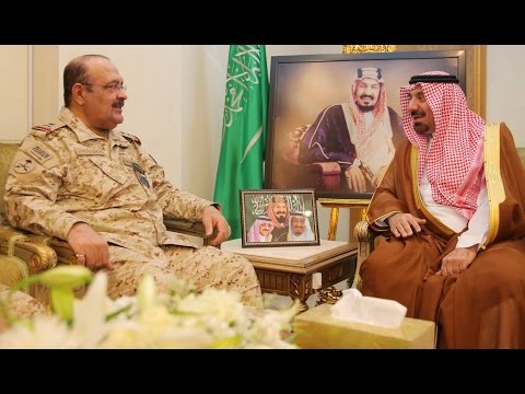 سمو أمير منطقة نجران يستقبل سمو قائد لواء الأمير تركي بن عبدالعزيز الأول الآلي بالحرس الوطني