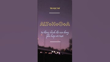 phím tắt hữu dụng với Alt #tinhocfaf #thuthuatexcel #excel #phimtatalt