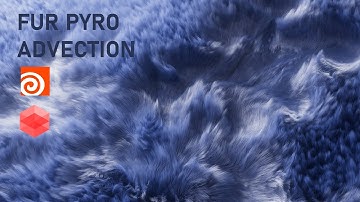 Houdini Tutorial - Vellum Fur Pyro Advection | Houdini & Redshift Tutorial