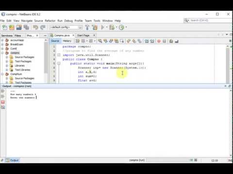 Java tutorial Average of any numbers - YouTube