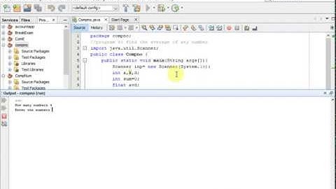 Java tutorial Average of any numbers