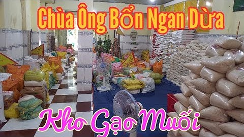 Kho chứa gạo muối của chùa ông bổn Ngan Dừa năm 2025.