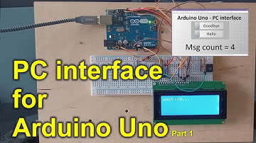 PC interface for Arduino Uno part 1