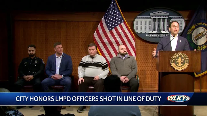 Nick Wilt, other LMPD officers shot in the line of duty honored by Mayor Greenberg