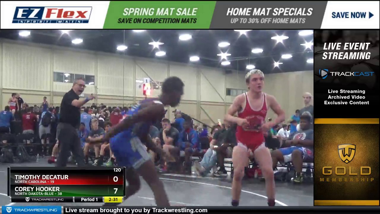 Timothy Decatur 120 Timothy Decatur North Carolina vs Corey Hooker North Dakota Blue ...