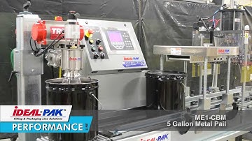 Ideal-Pak ME1-CBM Semi-Automatic Liquid Filling Machine Demo