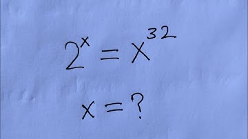 A Nice Math Olympiad Exponential Problem