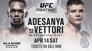 Israel Adesanya vs Marvin Vettori FULL FIGHT HD 1080p