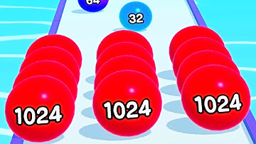 Ball Run 2048 Merge Number ! MAX LEVELS Gameplay Walkthrough New Update Part 240 android, ios