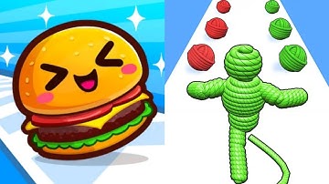 Food Run VS Rope Man Run Satisfying ASMR GamePlay (Android,ios) (New Update)